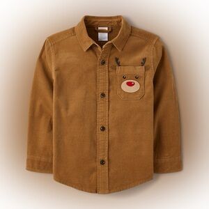 🆕 Gymboree baby boy holiday corduroy button down Size 18-24M G18